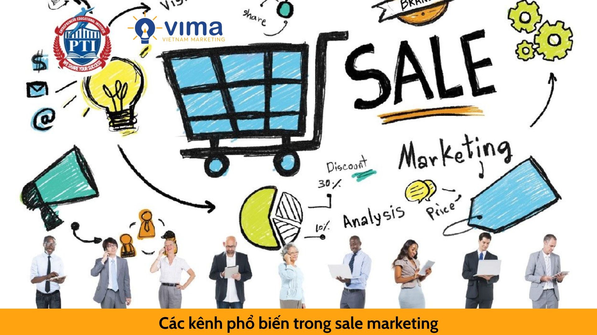 Các kênh phổ biến trong sale marketing